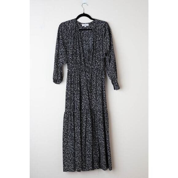 Sweet Baby Jamie Black Ditsy Midi Dress - Size XS - Picture 4 of 7